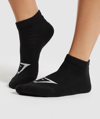 Gymshark Ankle 3pk Accessories Čarape Crne | HR 2022RVD